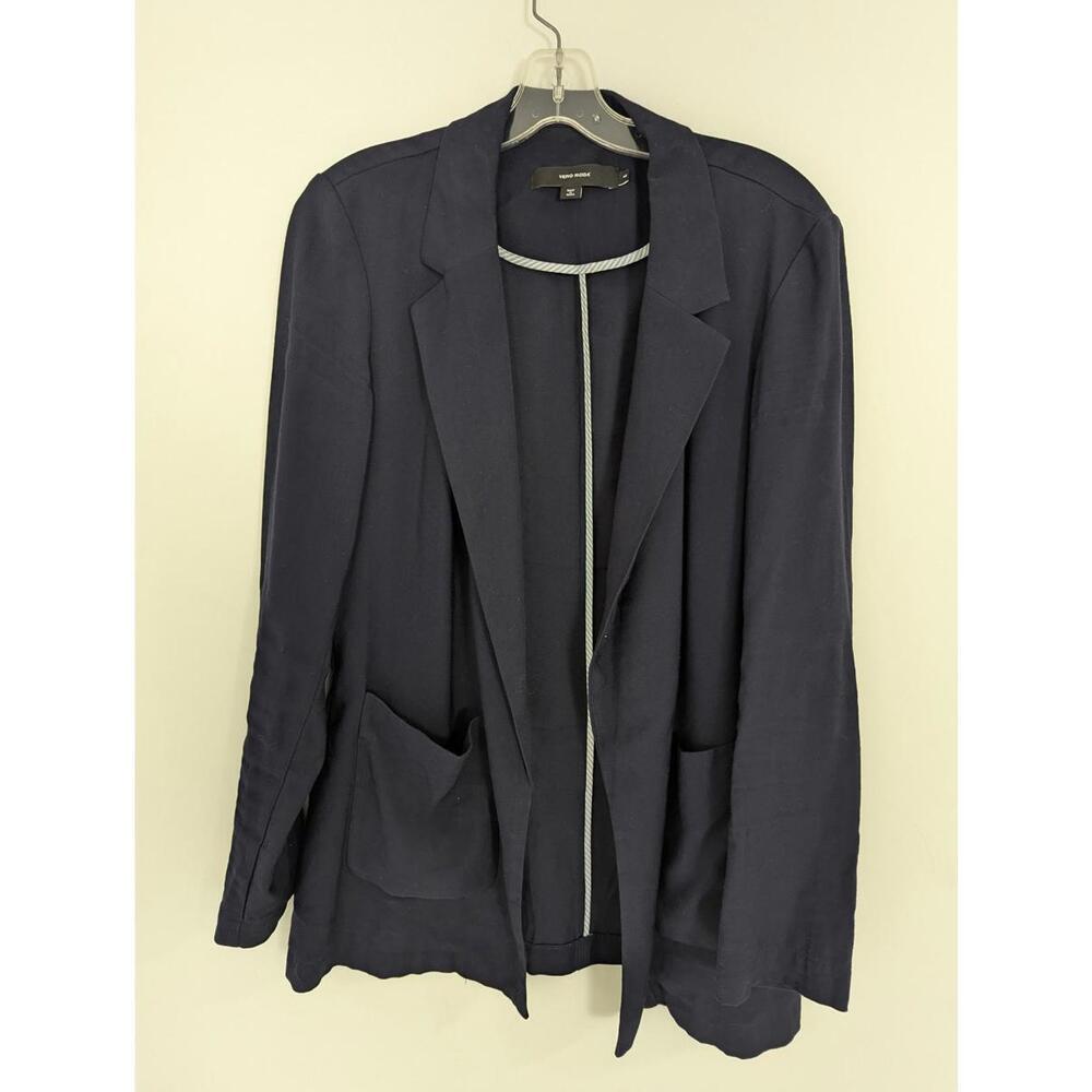 Vero Moda Women's Navy Blue Blazer Sz 10 Business Casual Old Money Quiet Luxury